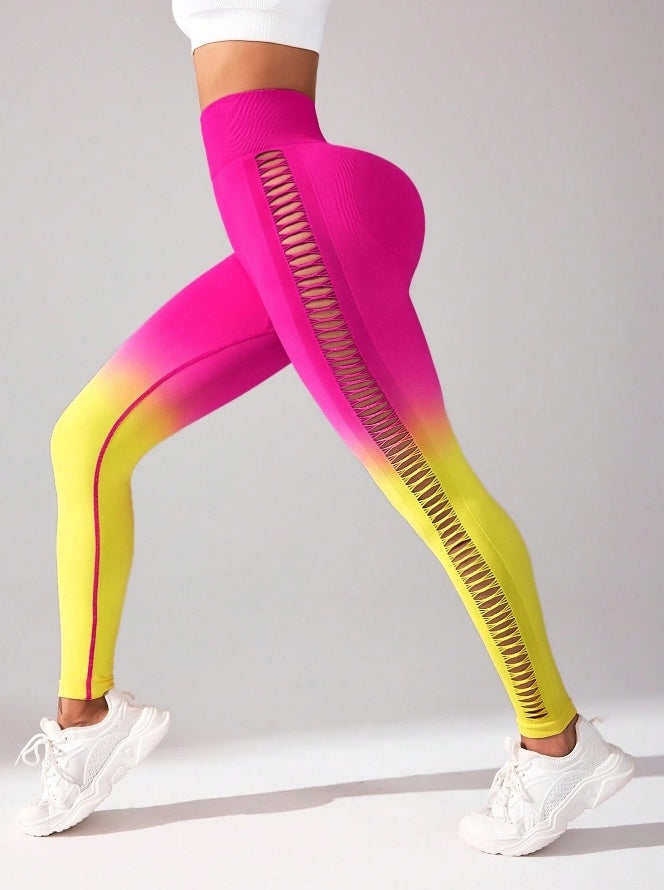 High-Waisted Gradient Yoga Pants