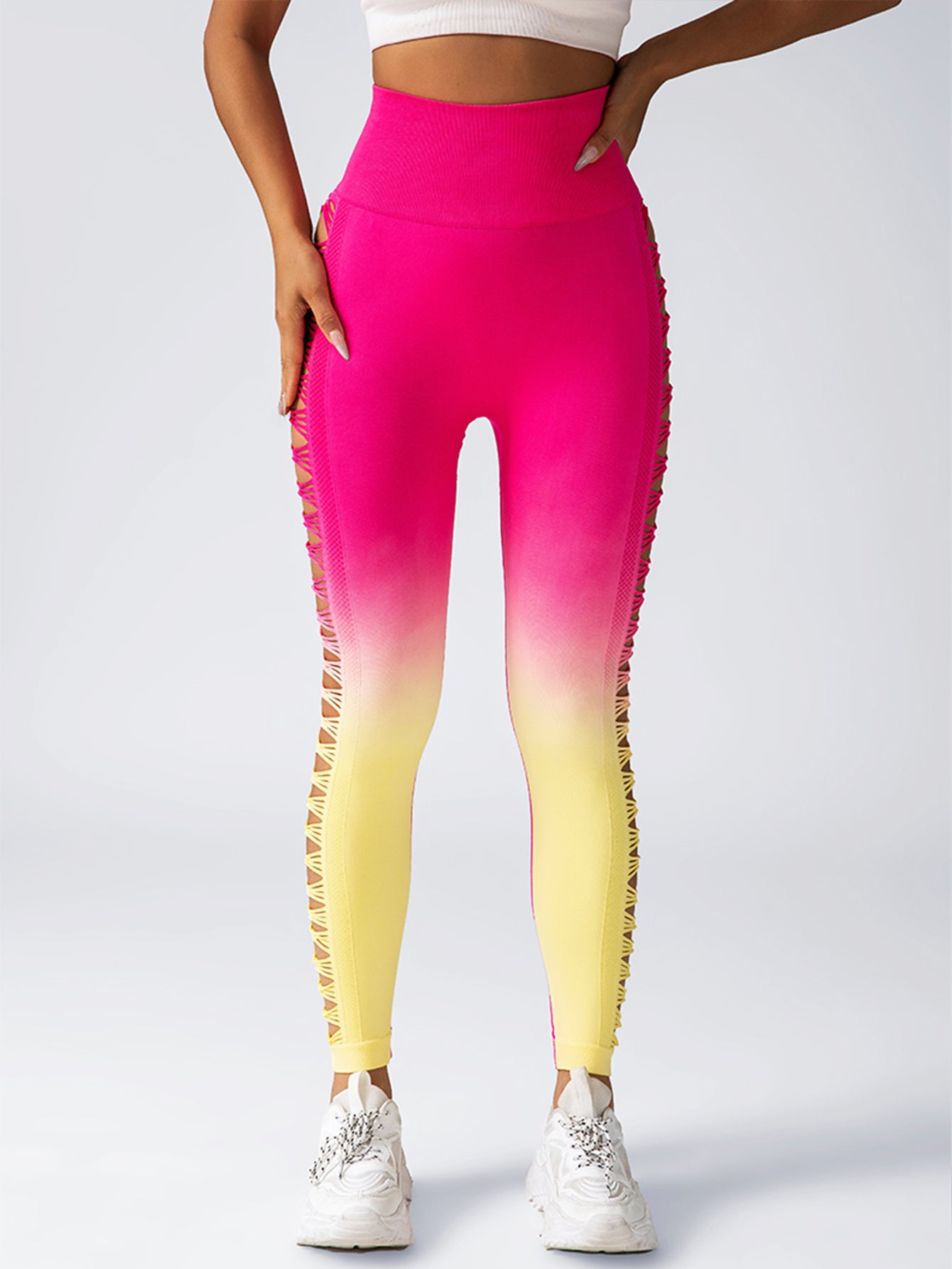 High-Waisted Gradient Yoga Pants