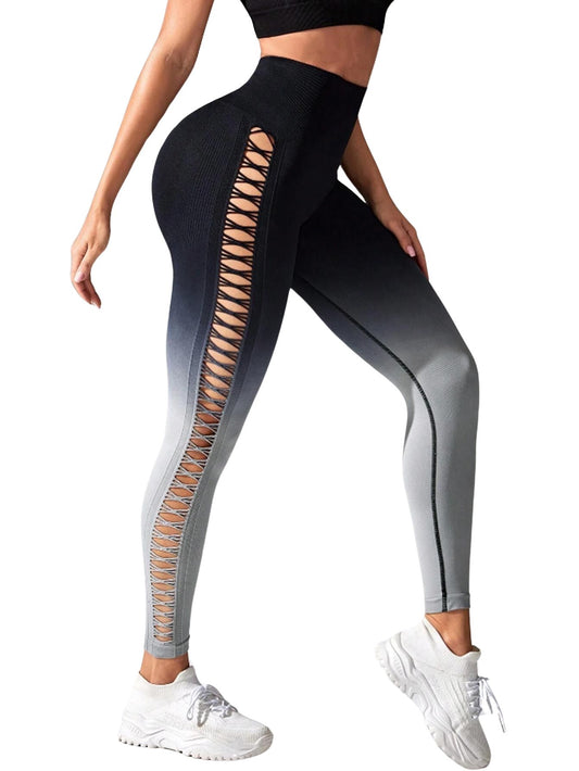 High-Waisted Gradient Yoga Pants