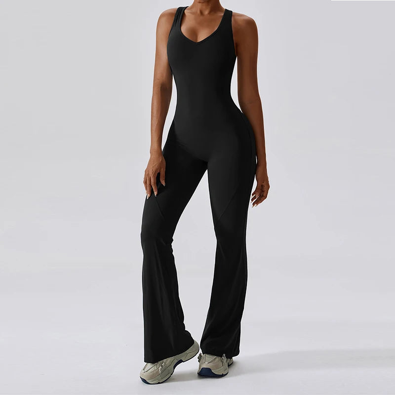 Women V Back Jumpsuit