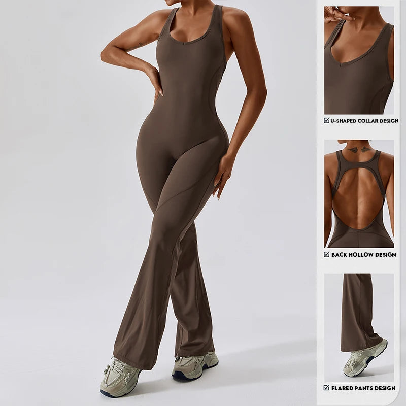 Women V Back Jumpsuit